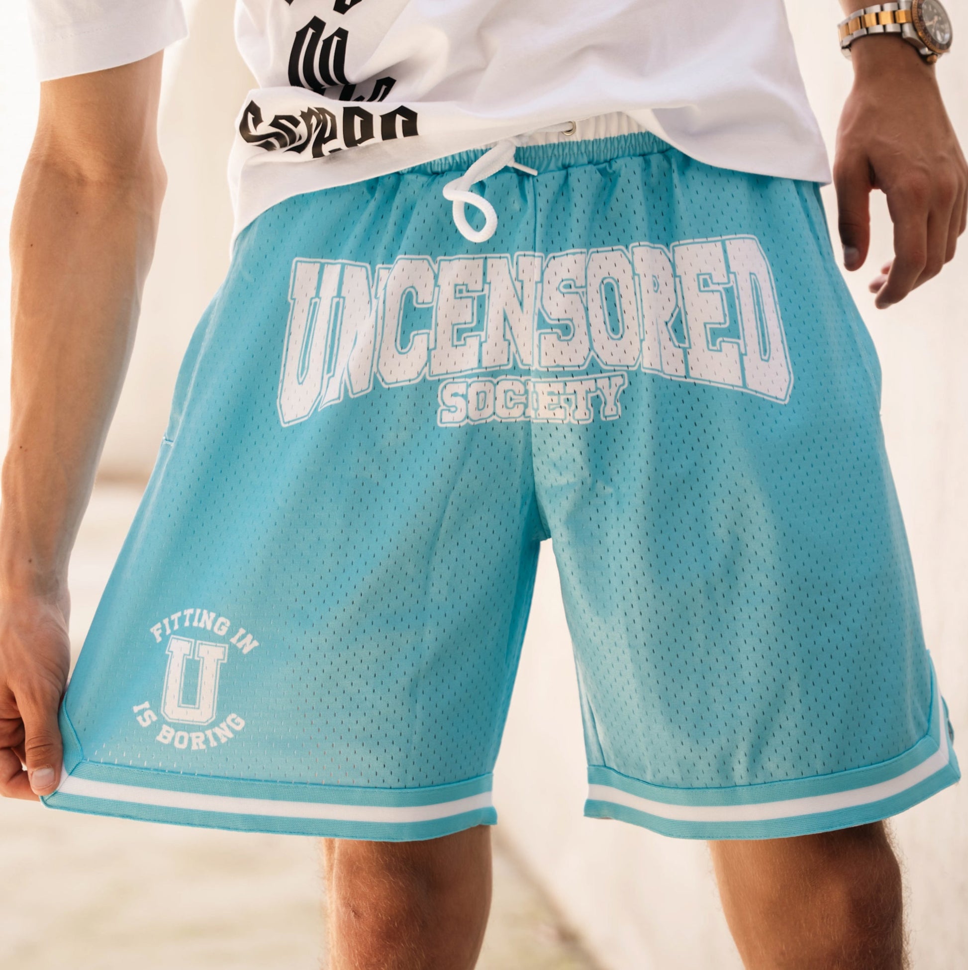 Baby blue short