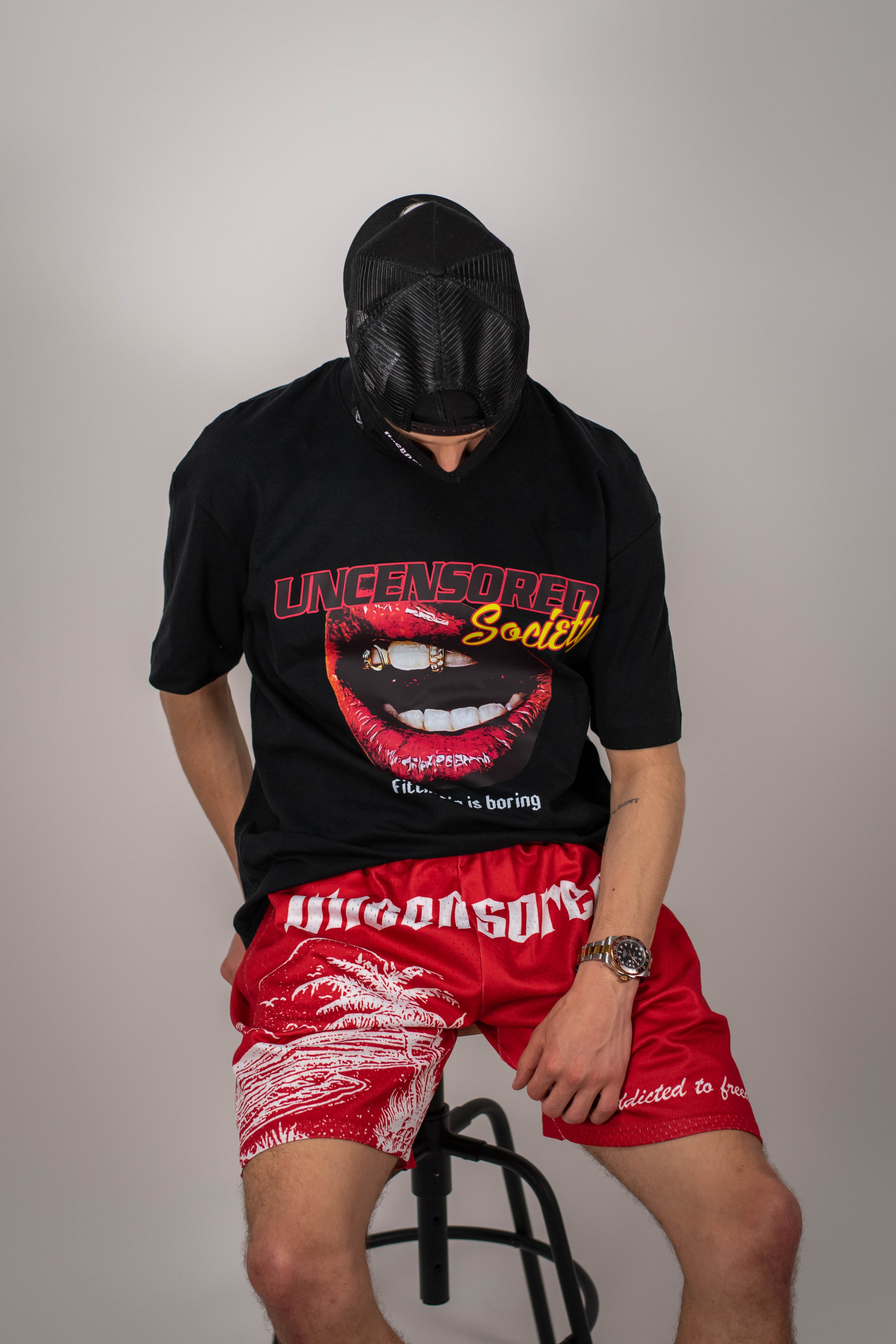 Fourth Drop (May 25, 2025) – The Mouth Tee & Red shorts