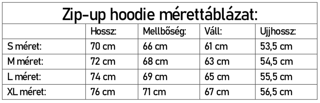Zip-up hoodie