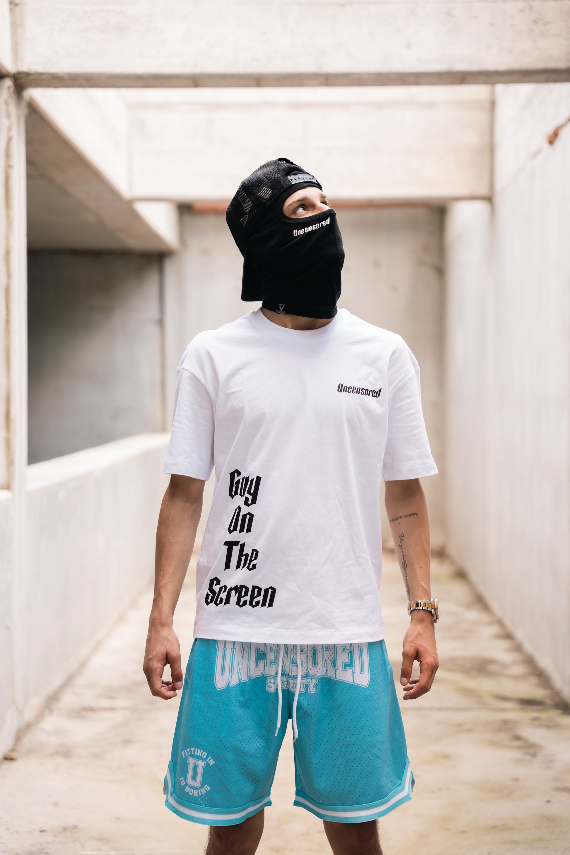 Uncensored x IamMate T-shirt white