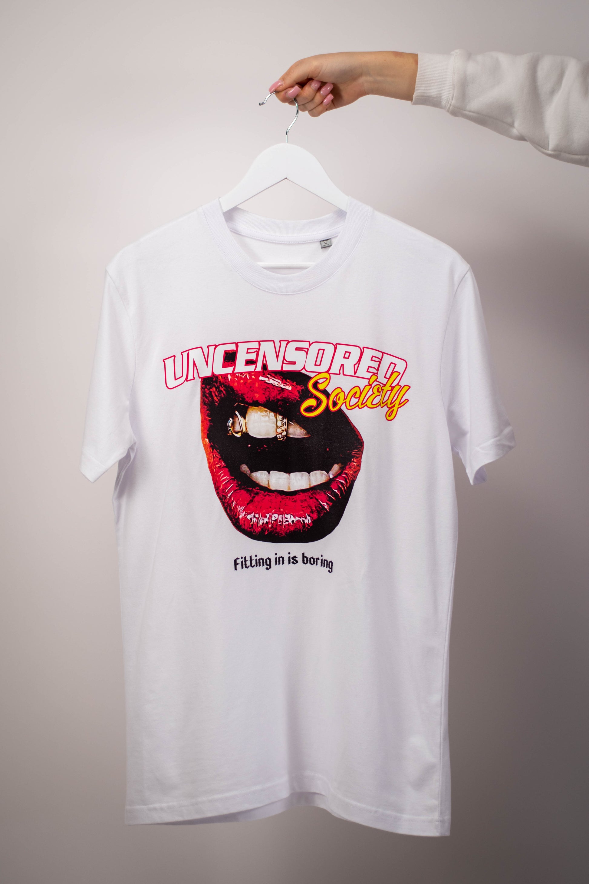 The Mouth Tee white