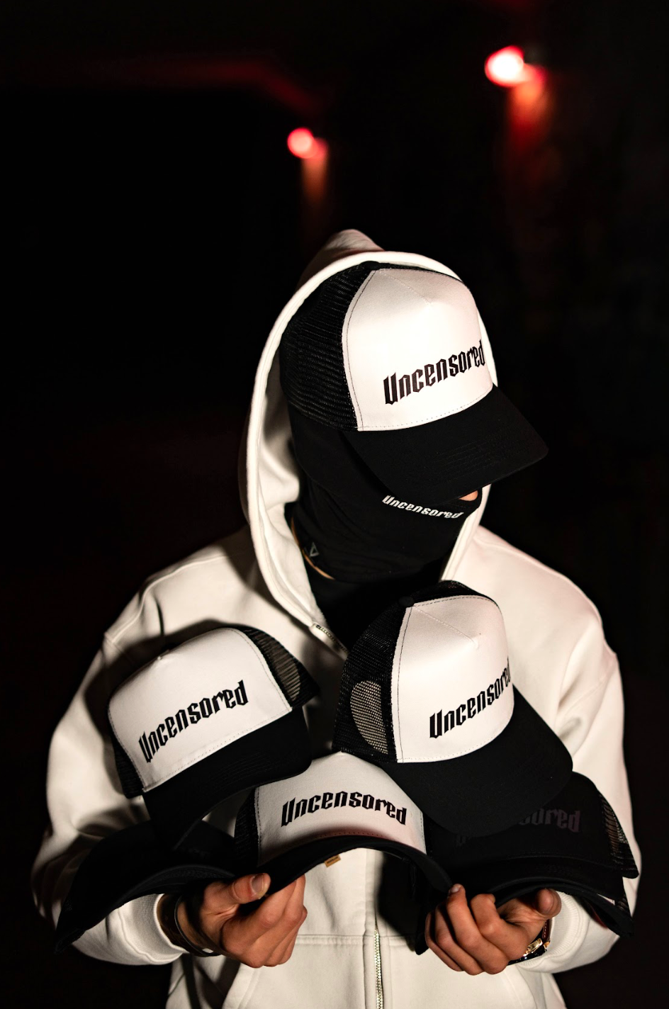 Trucker Hat Black And White