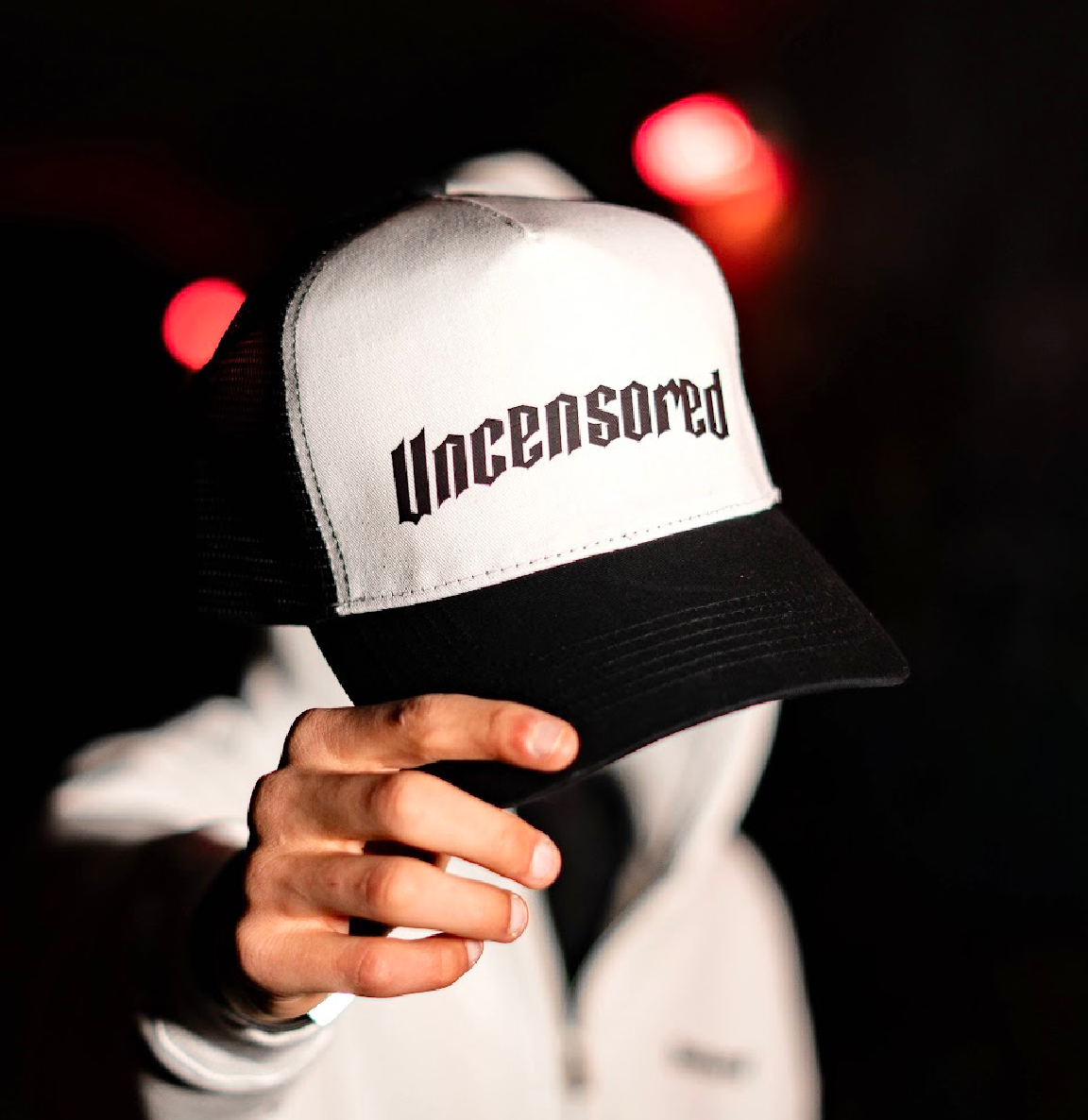 Trucker Hat Black And White